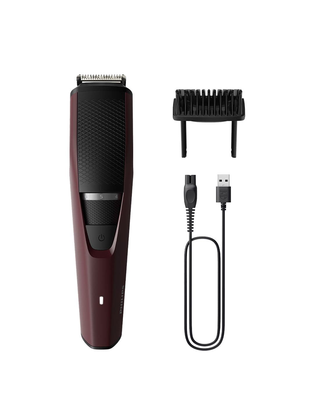 Philips BT3301/30 Series 3000 Beard Trimmer with Lift & Trim Technology - Maroon - view 1