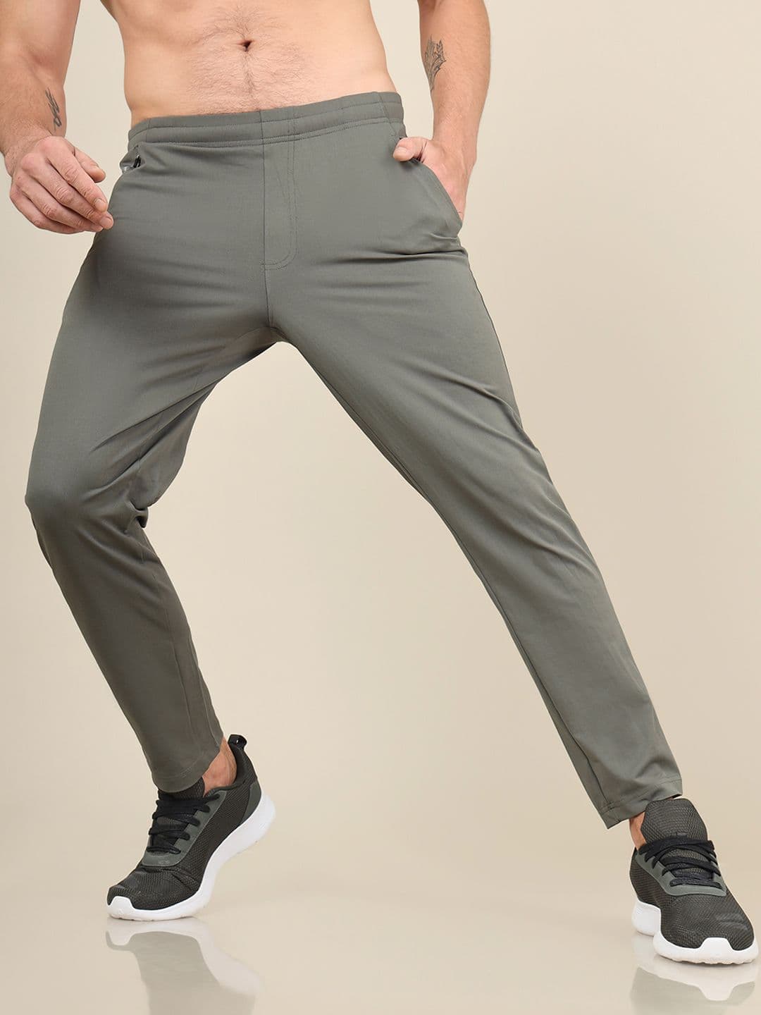 Technosport Men Slim-Fit Mid Rise Antimicrobial Active Track Pant - view 1