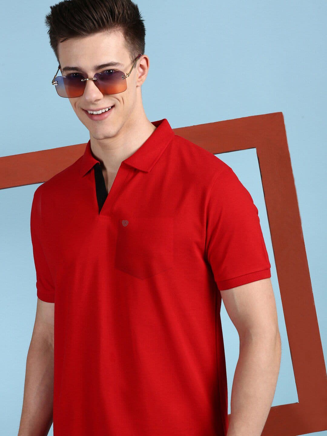 Lux Cozi Polo Collar Short Sleeves Casual T-shirt - view 1