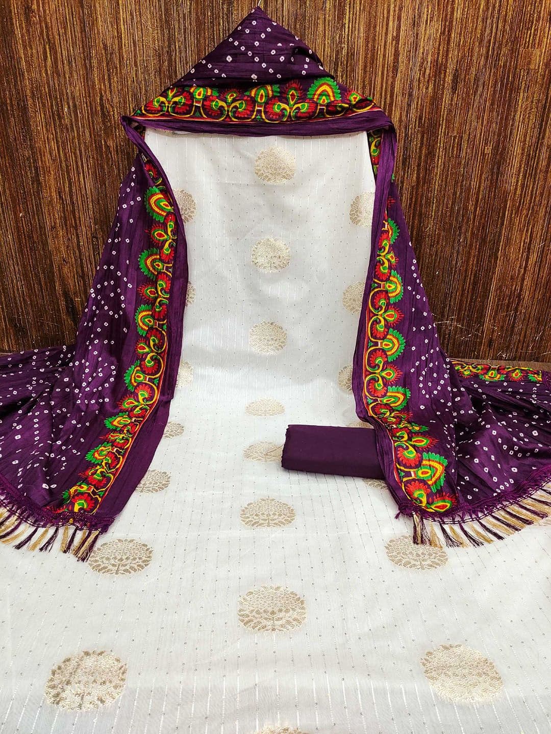 KALINI Unstitched Dress Material - view 1