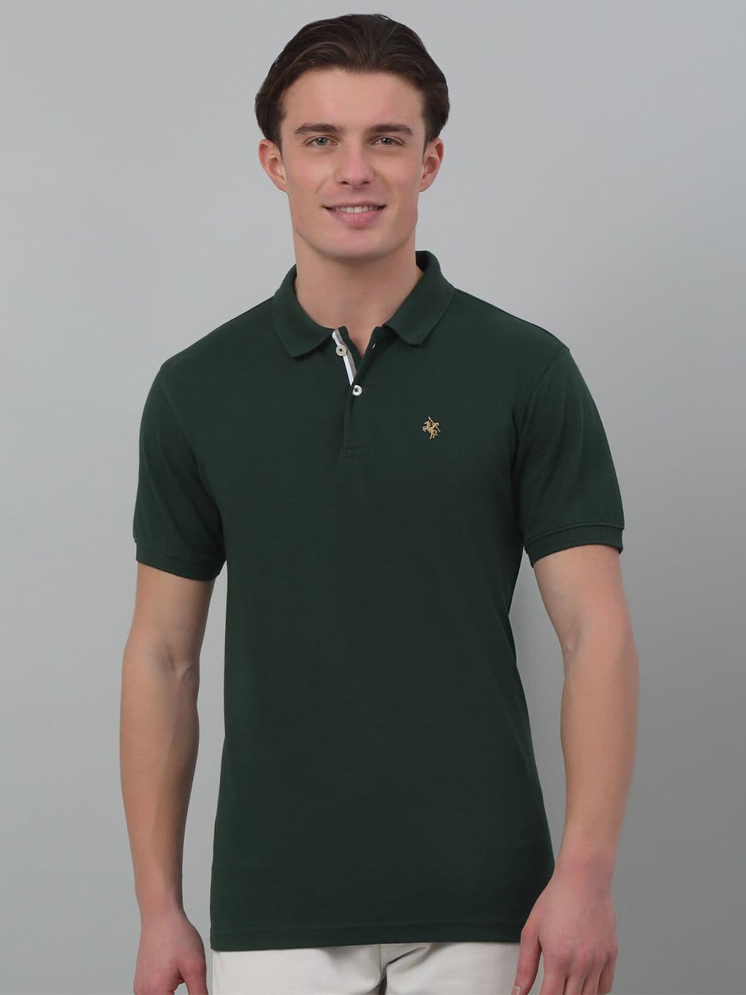 Cantabil Polo Collar Half Sleeves Cotton T-Shirt - view 1