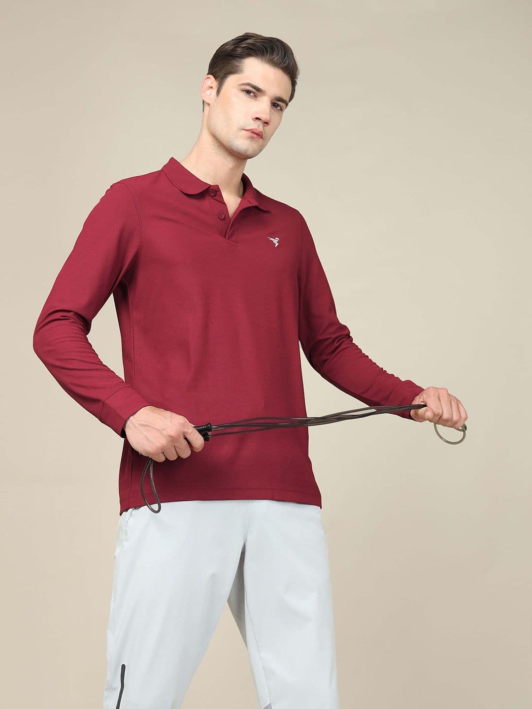Technosport Polo Collar Slim Fit Rapid-Dry Active Sports T-Shirt - view 1