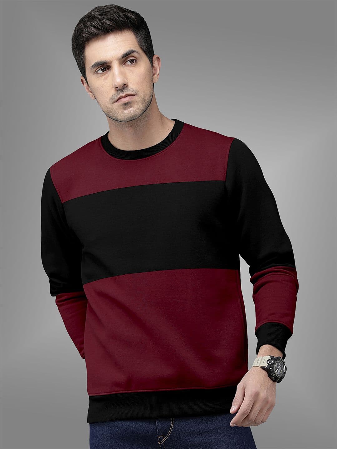 BAESD Colourblocked Pullover Sweatshirt - view 1
