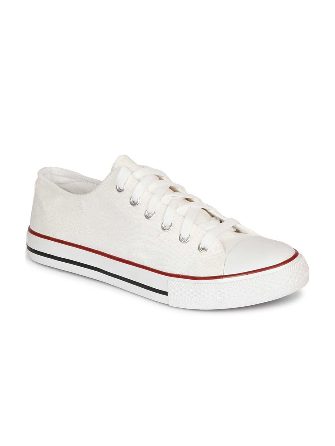 The Roadster Lifestyle Co. Men White Comfort Insole Canvas Lace-Up Sneakers - view 1