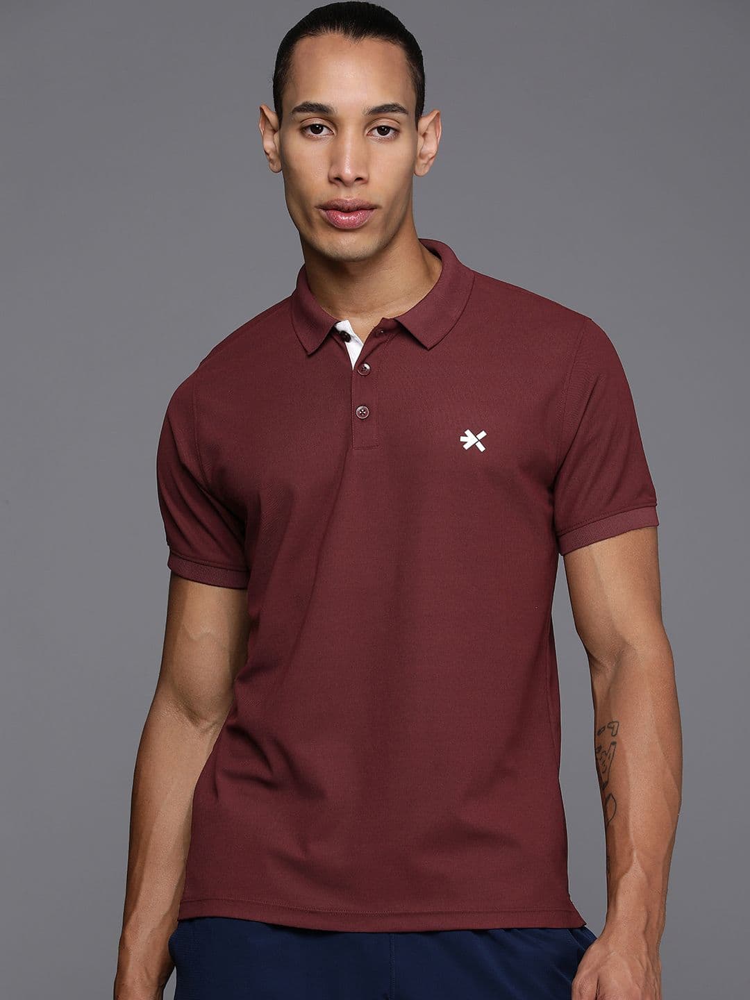 HRX by Hrithik Roshan Men Polo Collar T-shirt - view 1