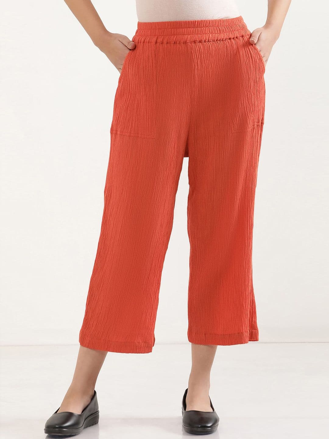 elleven Women Loose Fit Mid-Rise Parallel Trousers - view 1