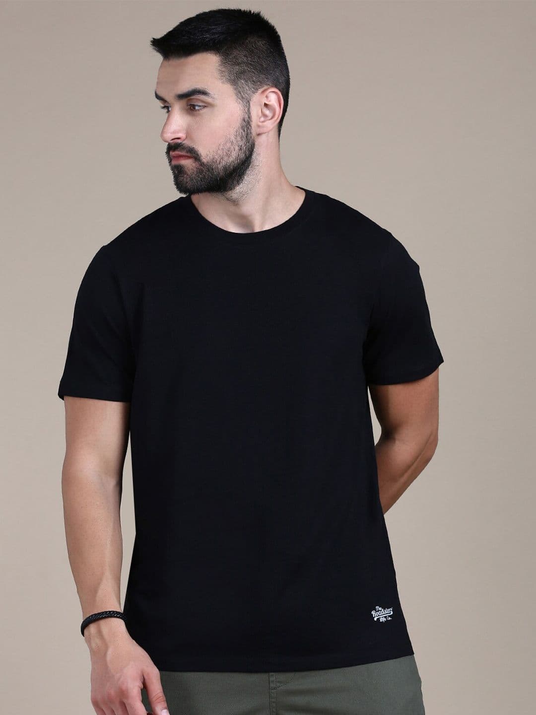 The Roadster Lifestyle Co Round Neck Cotton T-Shirt - view 1