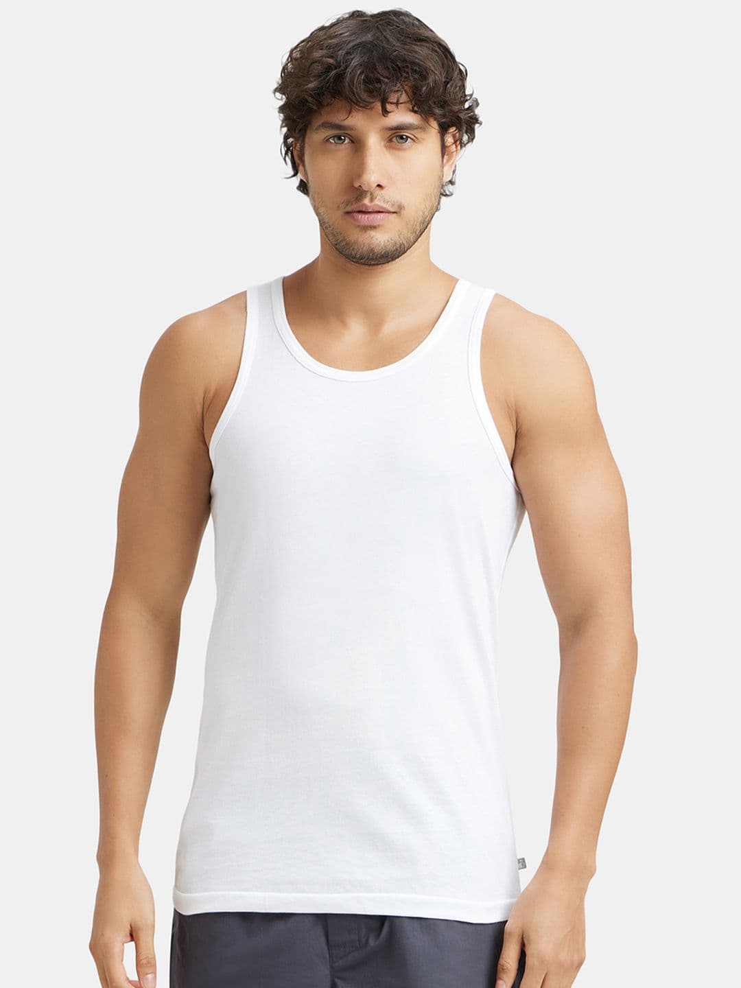 Jockey Combed Cotton Round Neck Sleeveless Vest-8820 - view 1