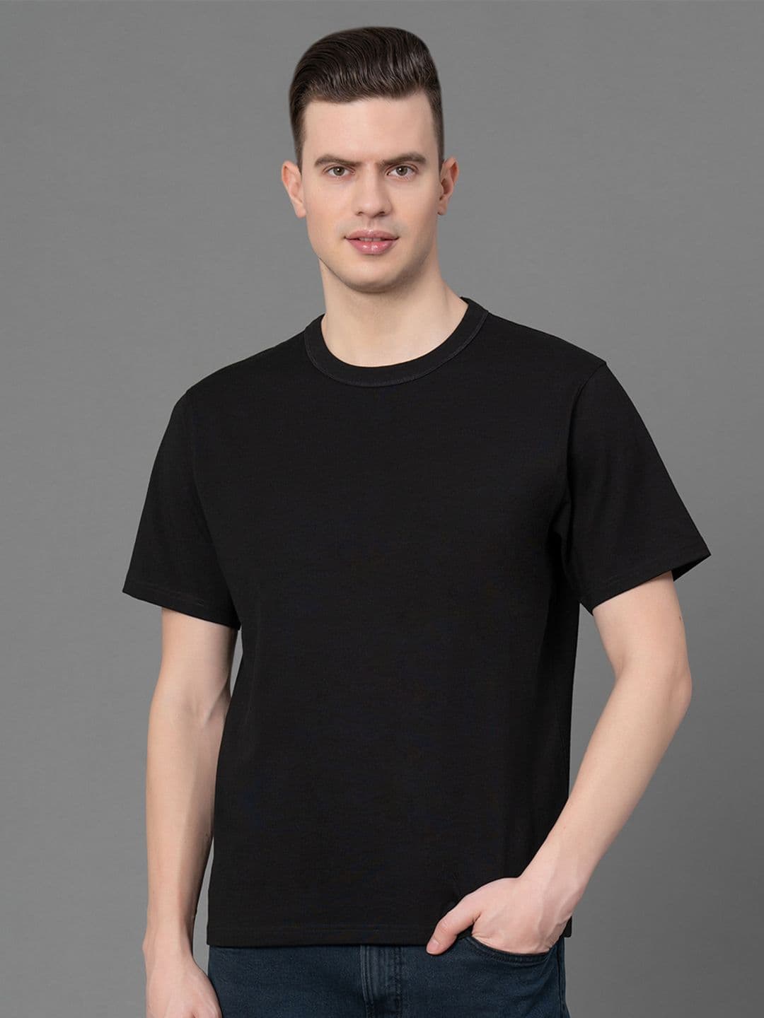 Red Tape Round Neck Pure Cotton T-shirt - view 1