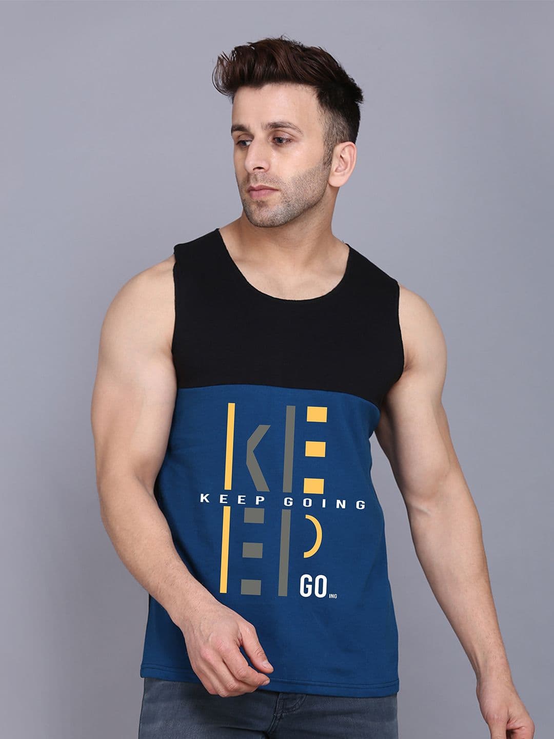 SLOWLORIS Men Typography Printed Pockets T-shirt - view 1