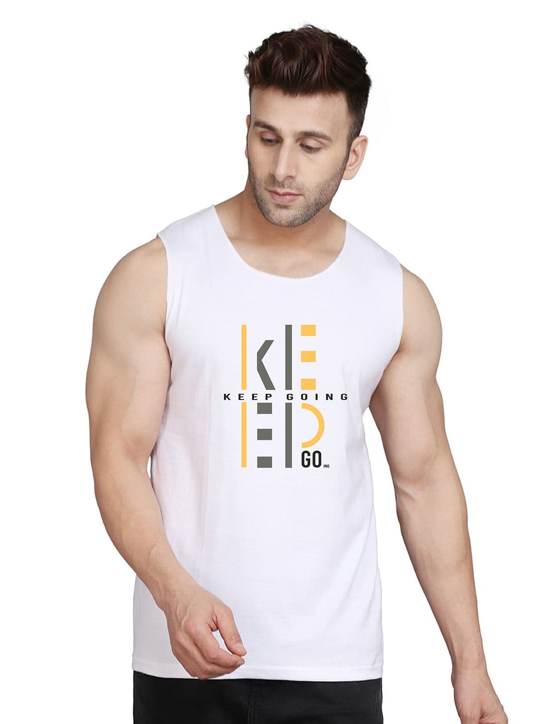 SLOWLORIS Men Typography Printed Pockets T-shirt - view 1