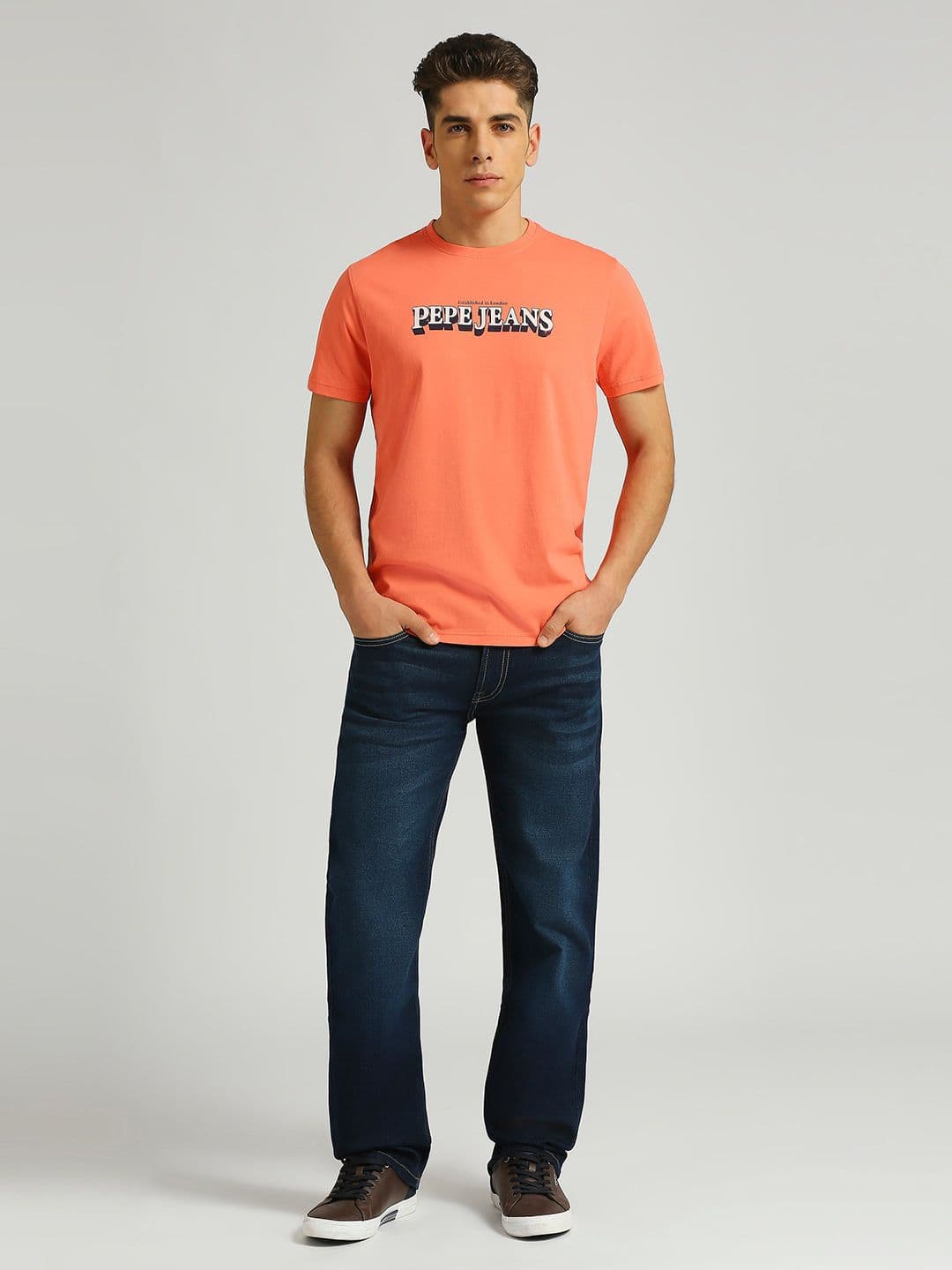 Pepe Jeans Men Pure Cotton Pockets Slim Fit T-shirt - view 1