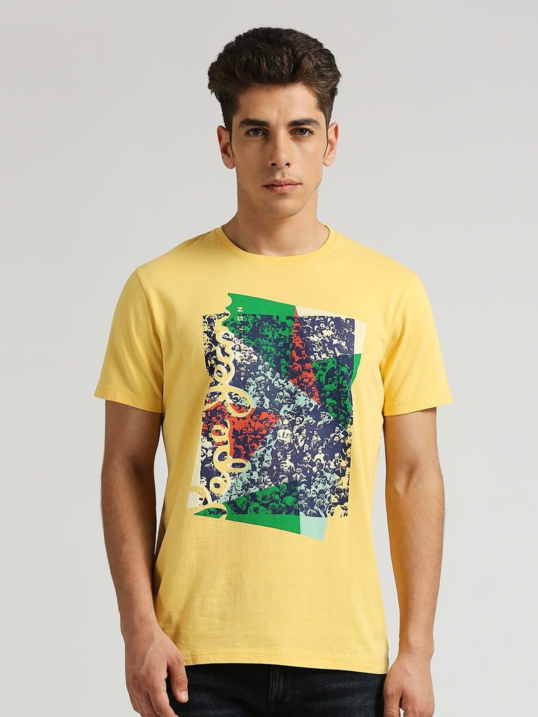 Pepe Jeans Montana Graphic Printed Slim Fit Pure Cotton T-shirt - view 1