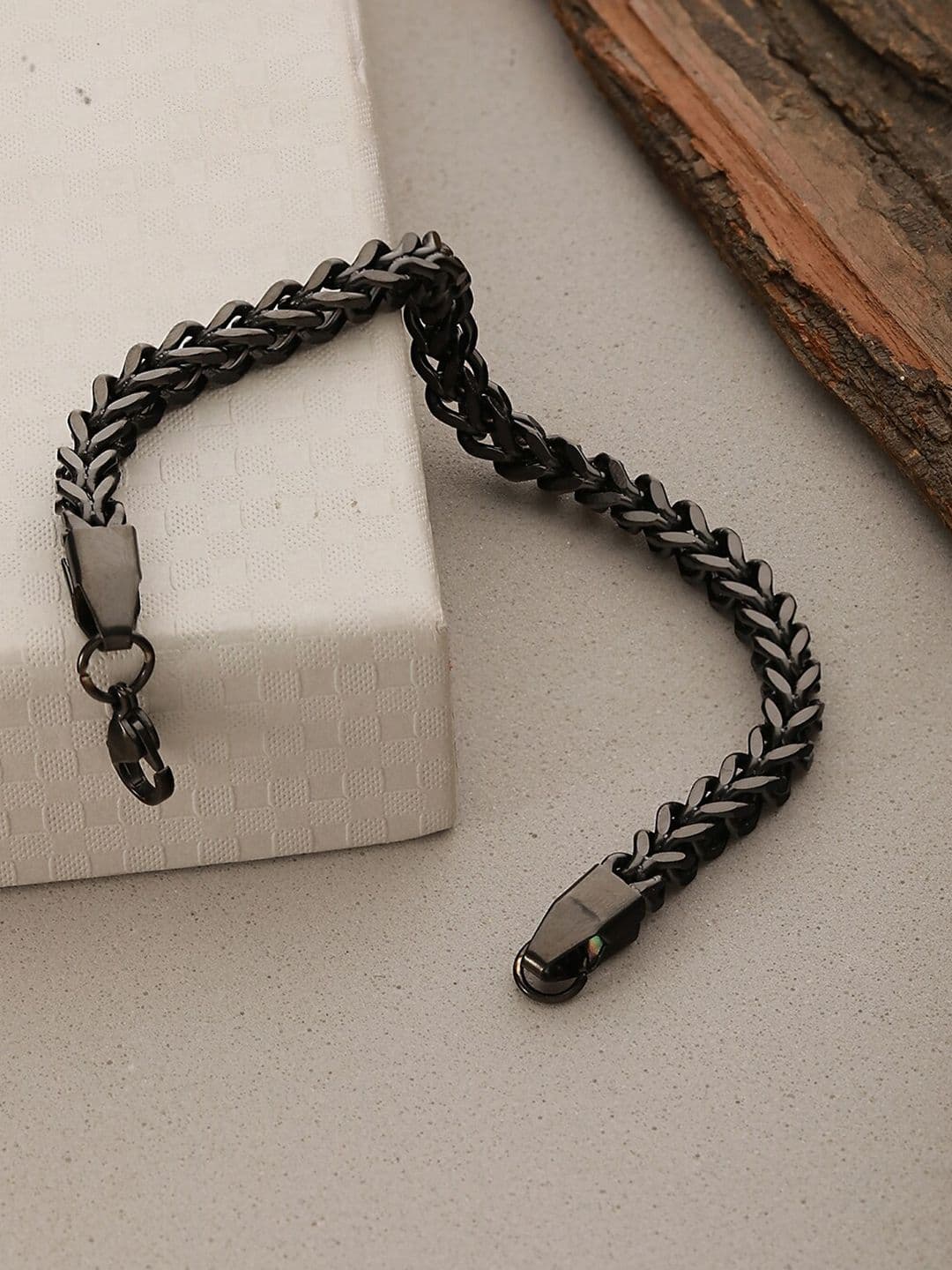 Jazz and Sizzle Men Rhodium-Plated Link Bracelet - view 1