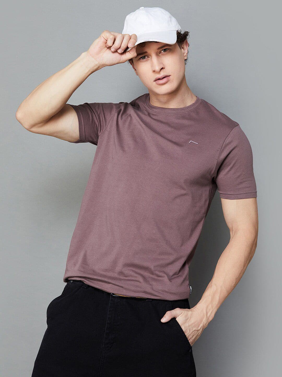 Fame Forever by Lifestyle Round Neck Cotton T-shirt - view 1
