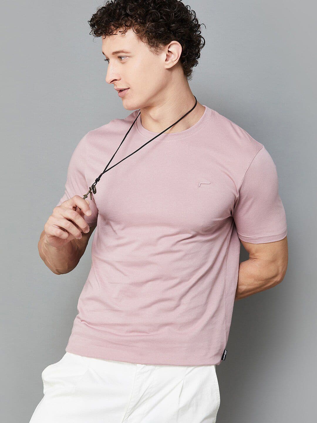 Fame Forever by Lifestyle Round Neck Cotton T-shirt - view 1
