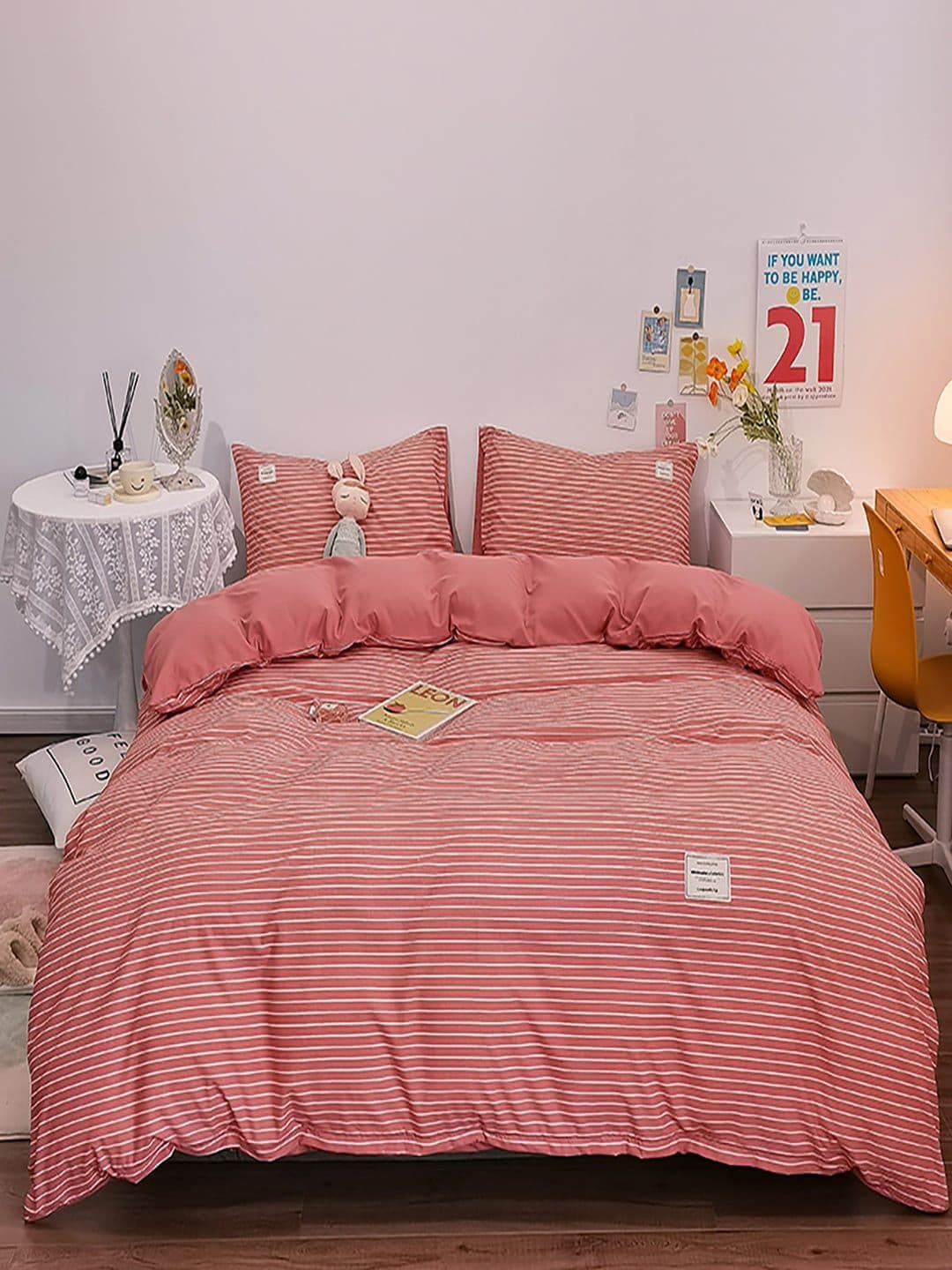 JC HOME Pink AC Room Bedding Set - view 1