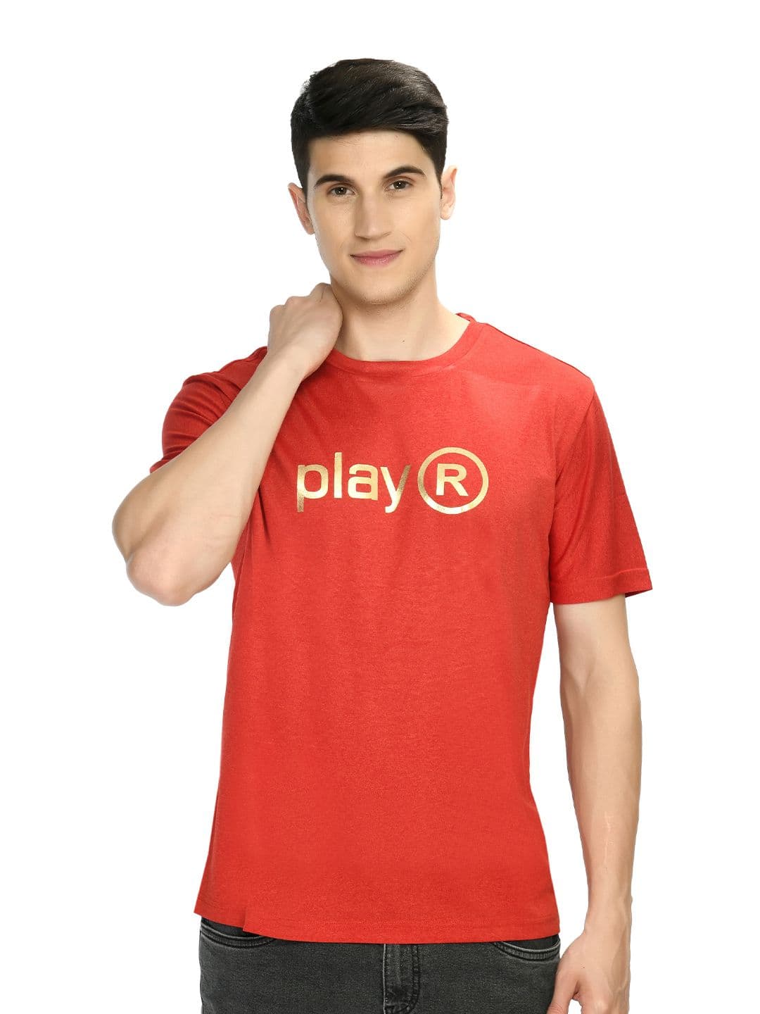playR Round Neck Typography Dri-FIT T-shirt - view 1