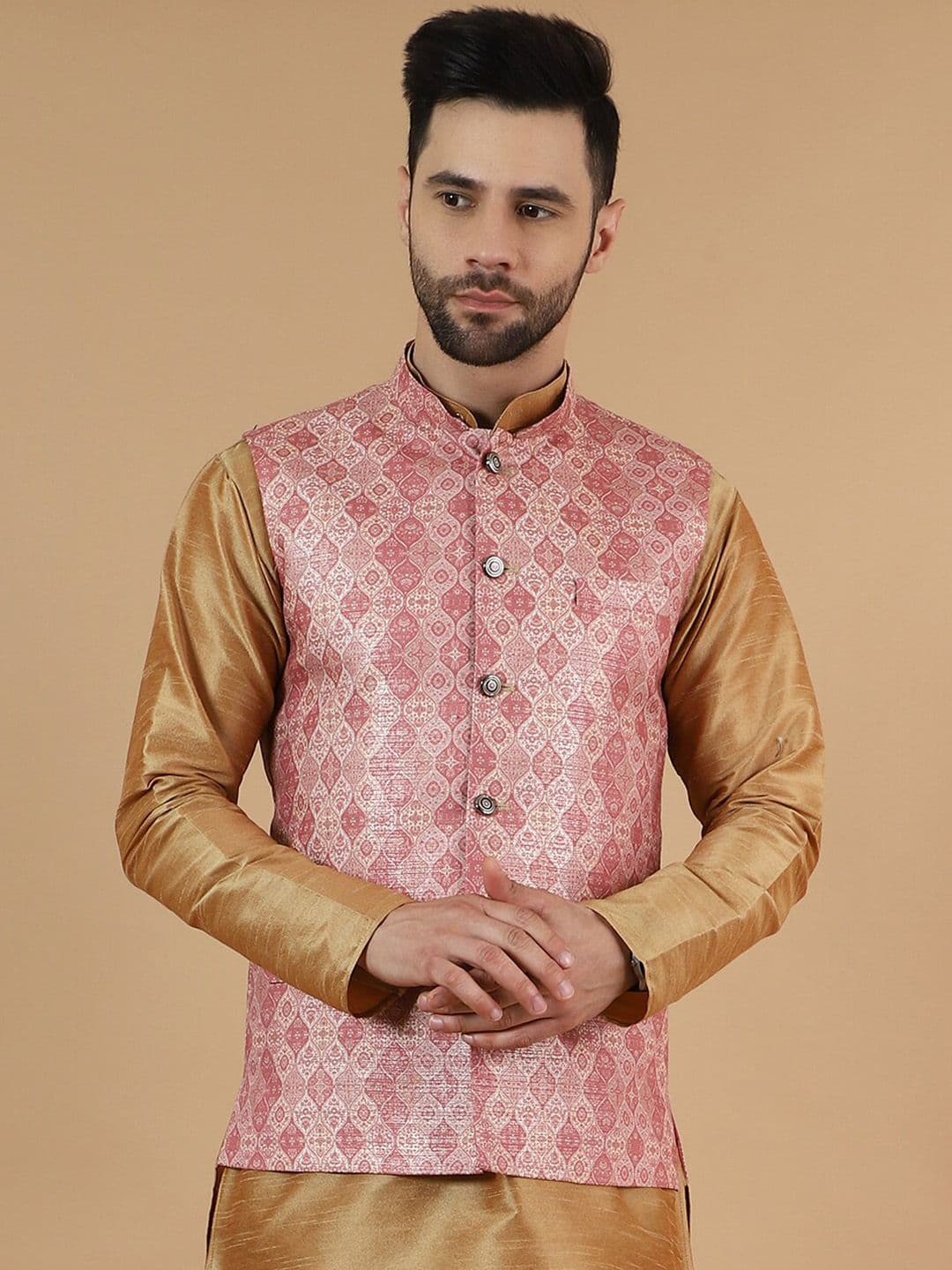 Wintage Printed Modi Nehru Jacket - view 1