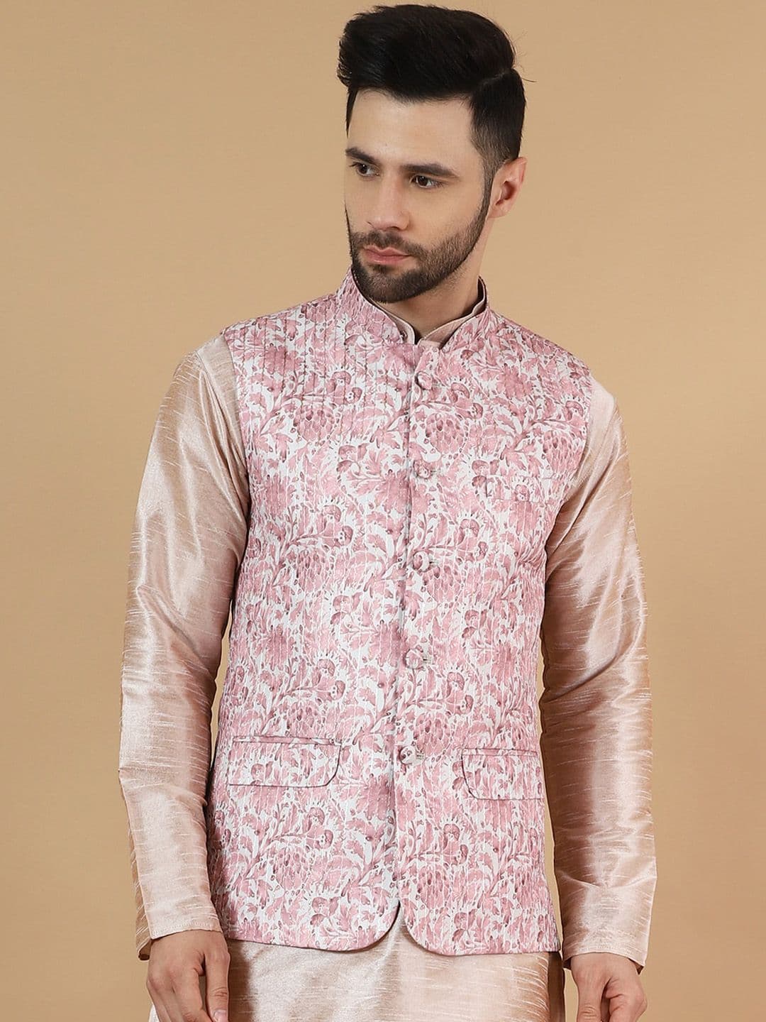 Wintage Digital Printed Nehru Jacket - view 1