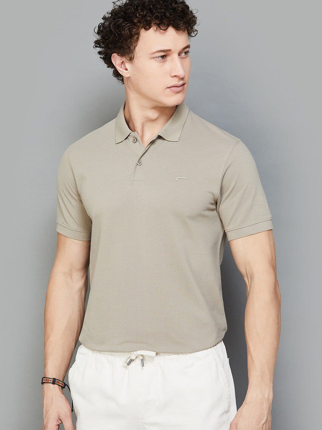 Fame Forever by Lifestyle Polo Collar Cotton T-shirt - view 1