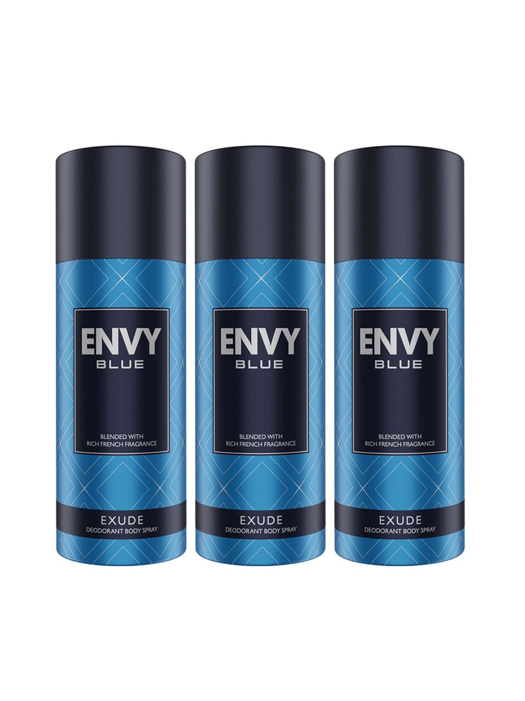 ENVY Men Set of 3 Blue Exude Long Lasting Deodorant Body Spray - 105 g each - view 1