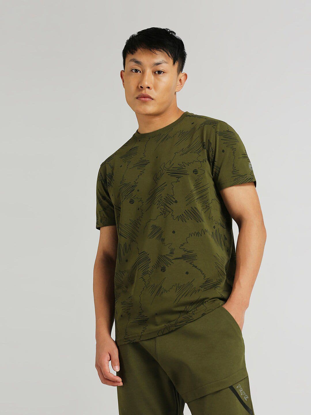 Pepe Jeans Abstract Printed Slim Fit T-shirt - view 1