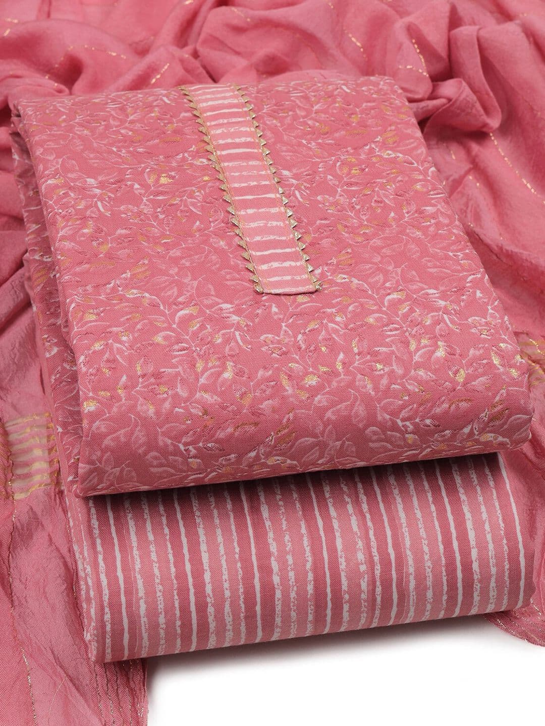 Sun Fashion And Lifestyle Printed Unstitched Dress Material - view 1