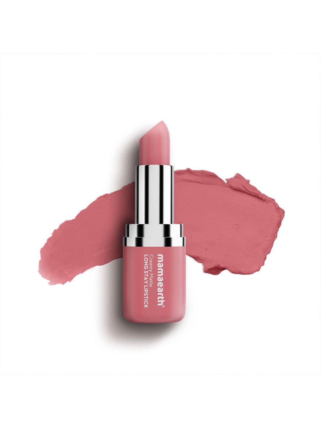 Mamaearth Creamy Matte Long Stay Lipstick With Murumuru Butter- 4.2g-Hibiscus Nude - view 1