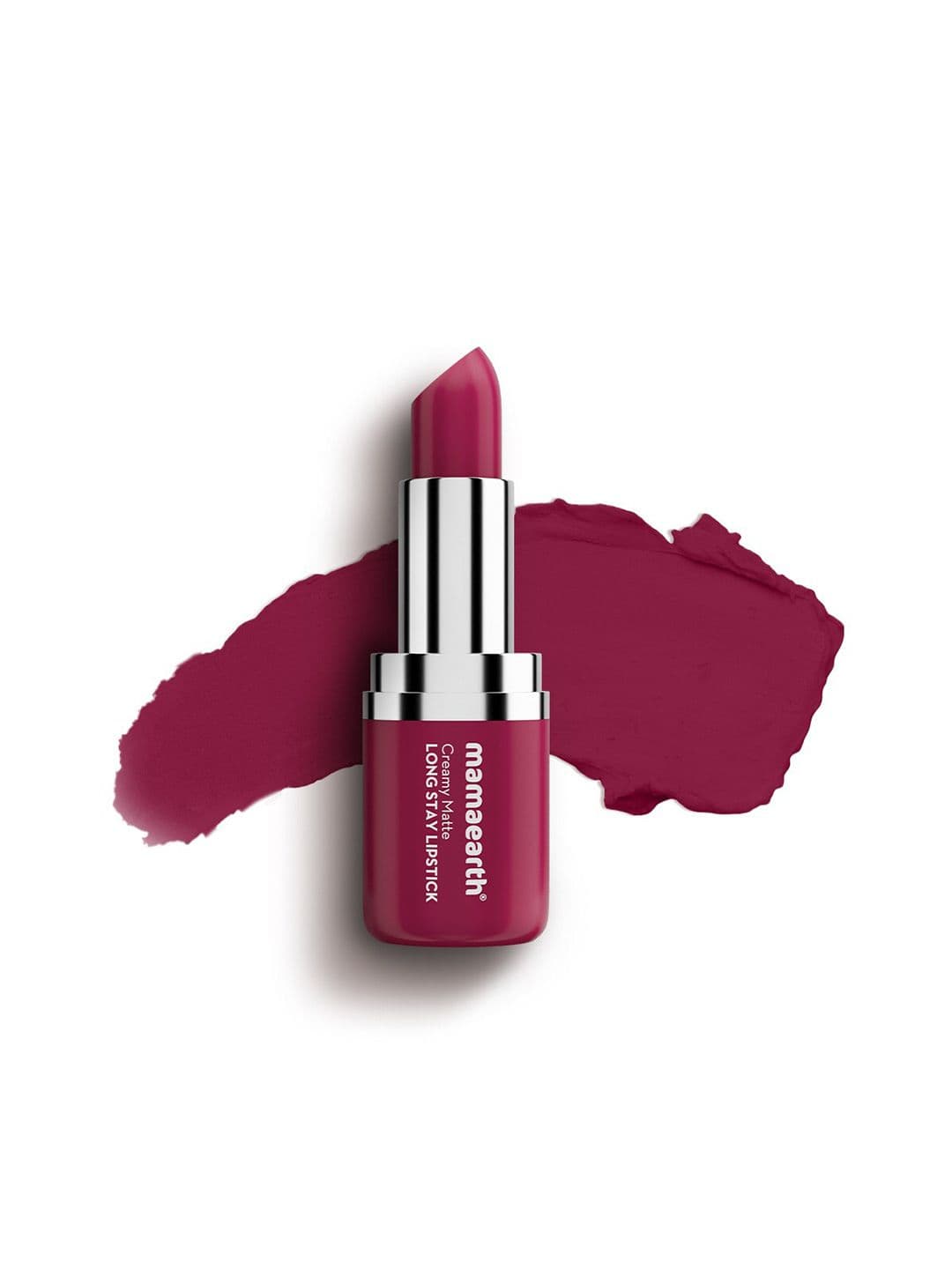 Mamaearth Creamy Matte Long Stay Lipstick With Murumuru Butter - 4.2g - Cranberry Crush - view 1