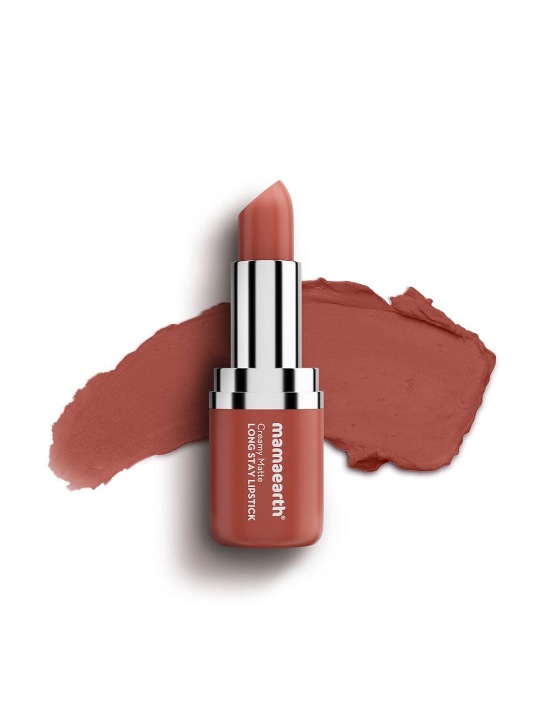 Mamaearth Creamy Matte Long Stay Lipstick With Murumuru Butter - Apricot Taupe - view 1