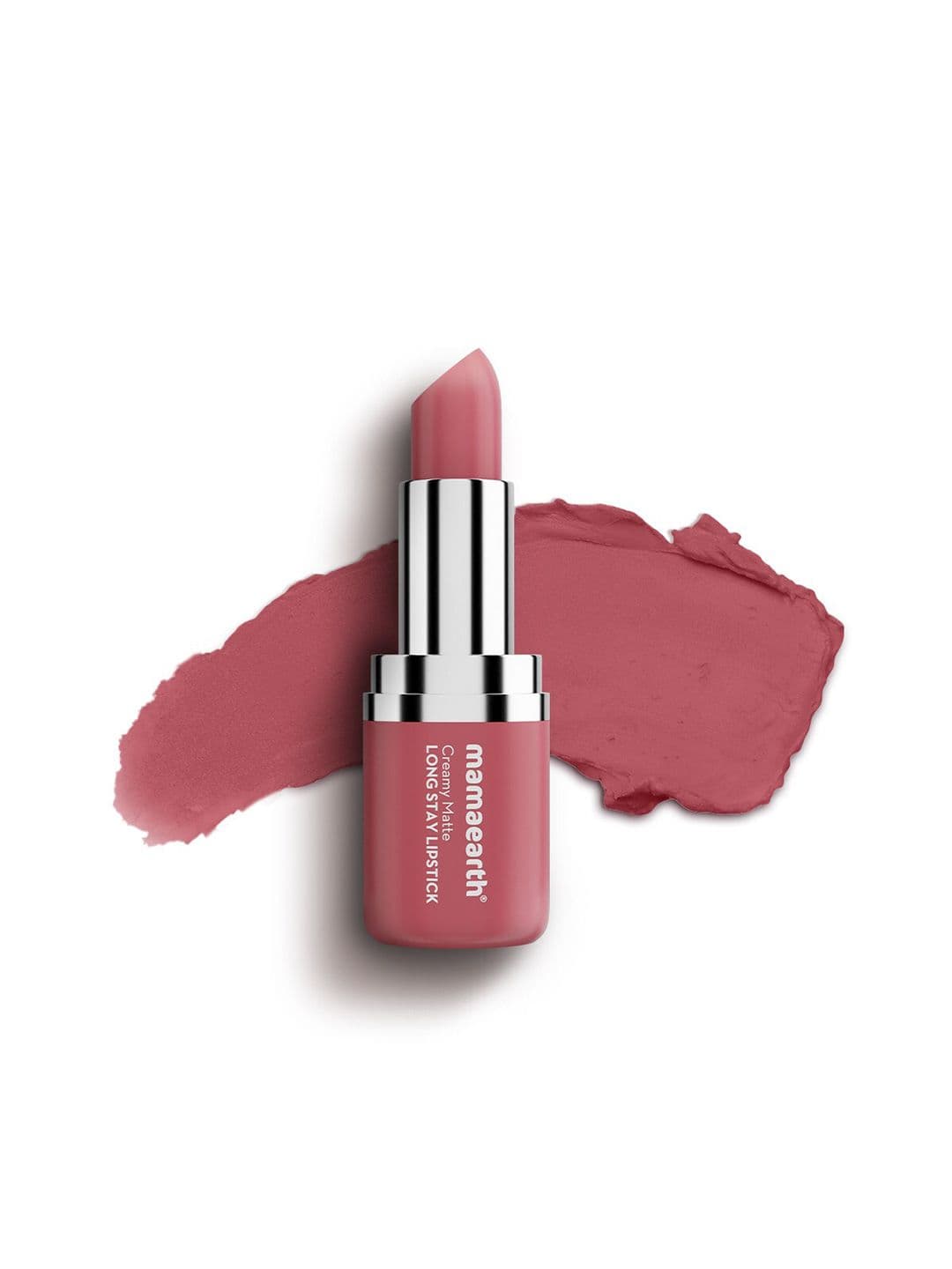 Mamaearth Creamy Matte Long Stay Lipstick With Murumuru Butter - Rose Nude - view 1