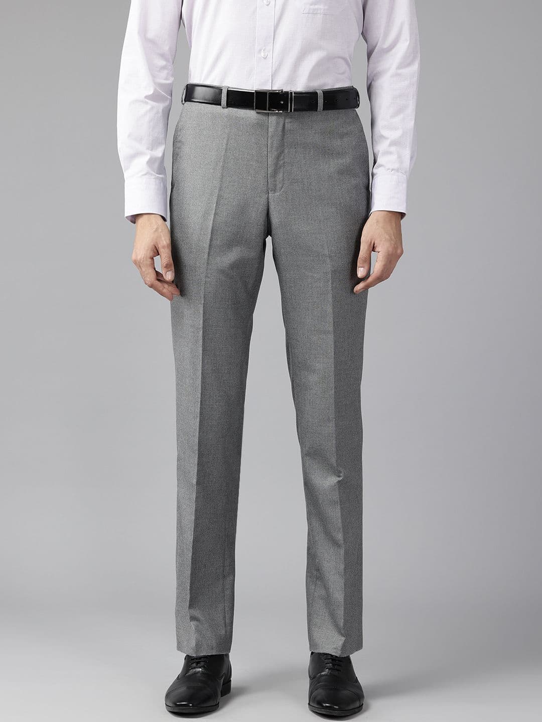 Park Avenue Men Checked Formal Trousers - view 1
