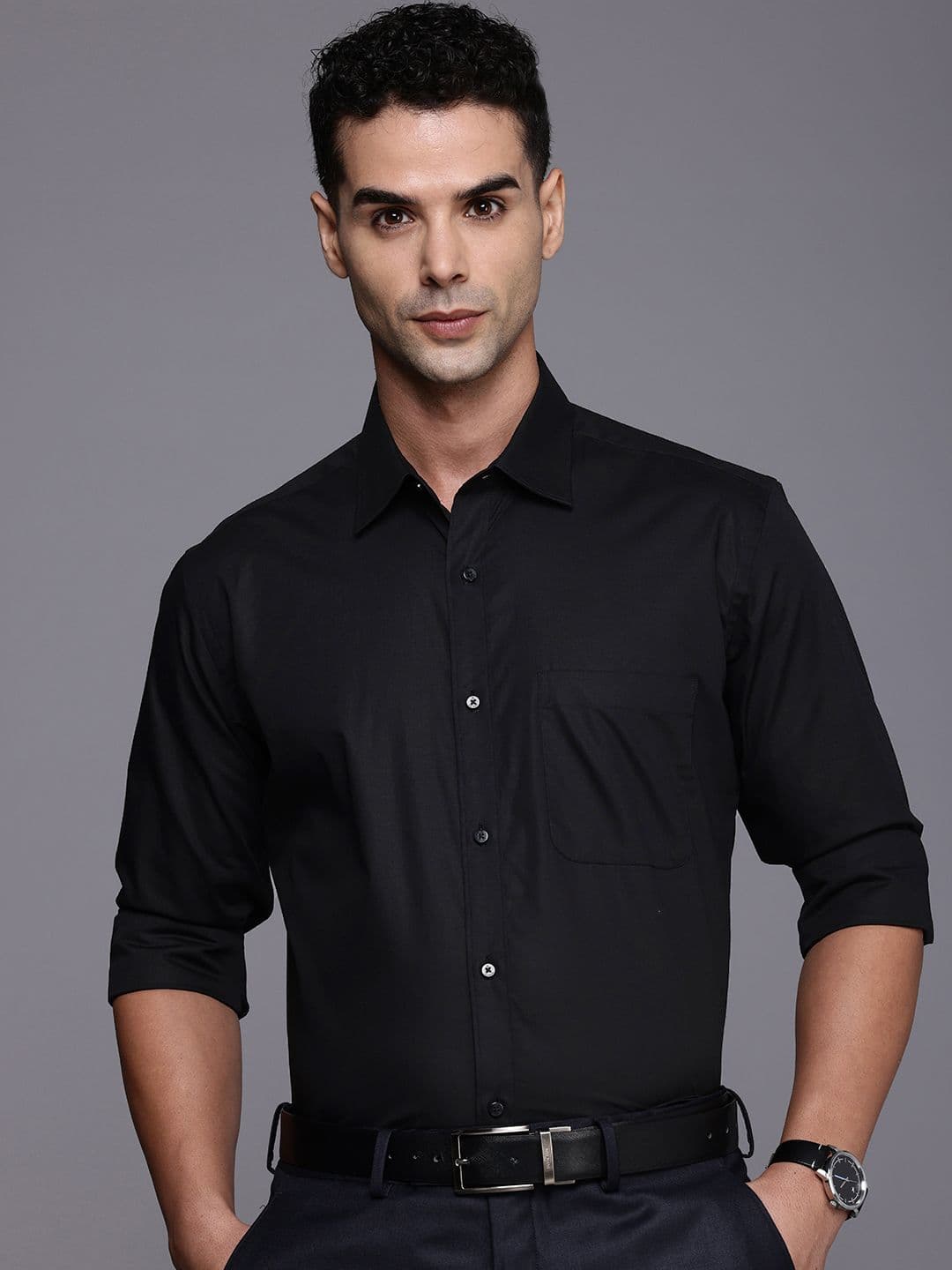 Raymond Pure Cotton Opaque Formal Shirt - view 1