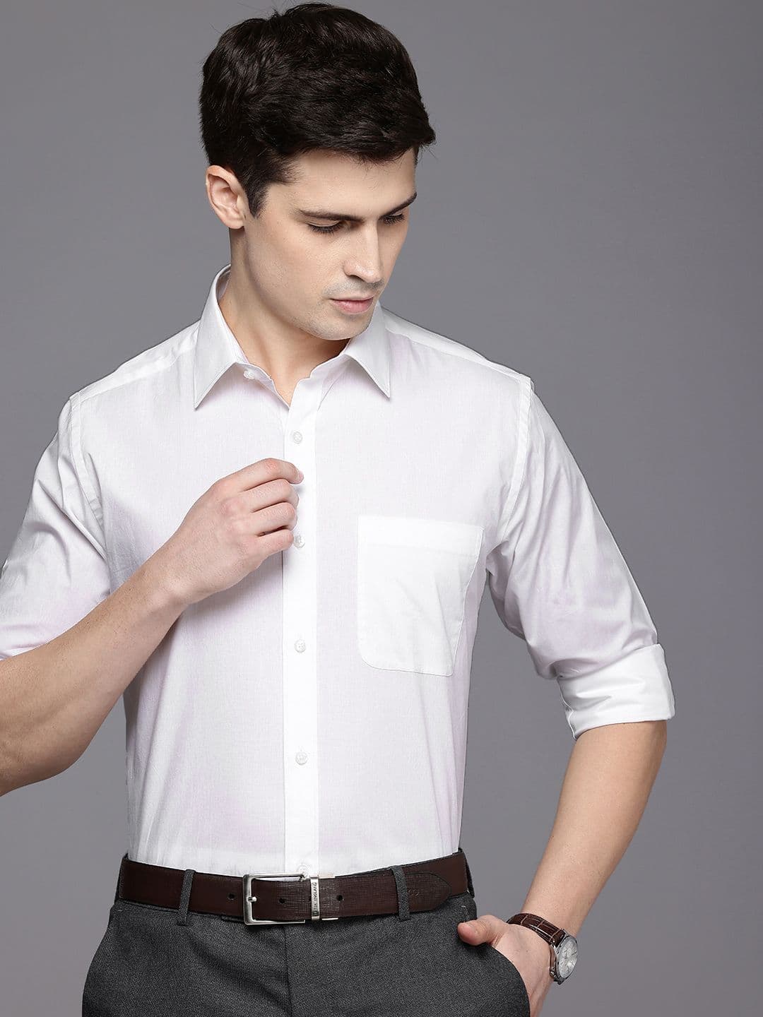 Raymond Pure Cotton Slim Fit Formal Shirt - view 1
