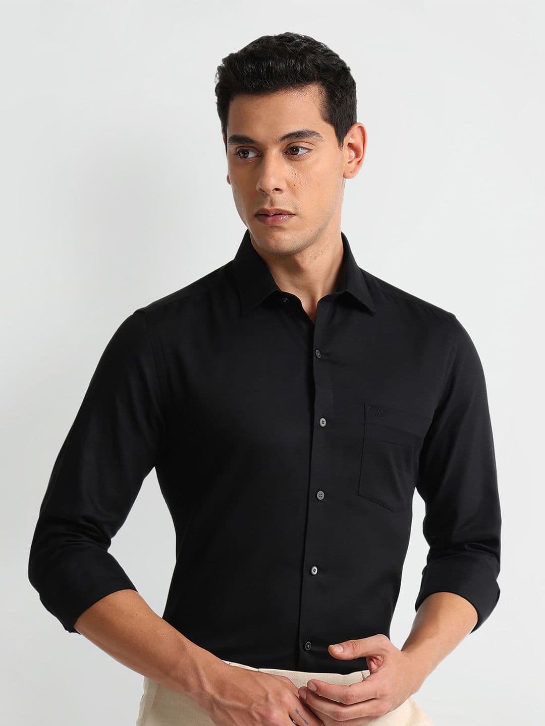 Arrow Manhattan Slim Fit Formal Pure Cotton Shirt - view 1