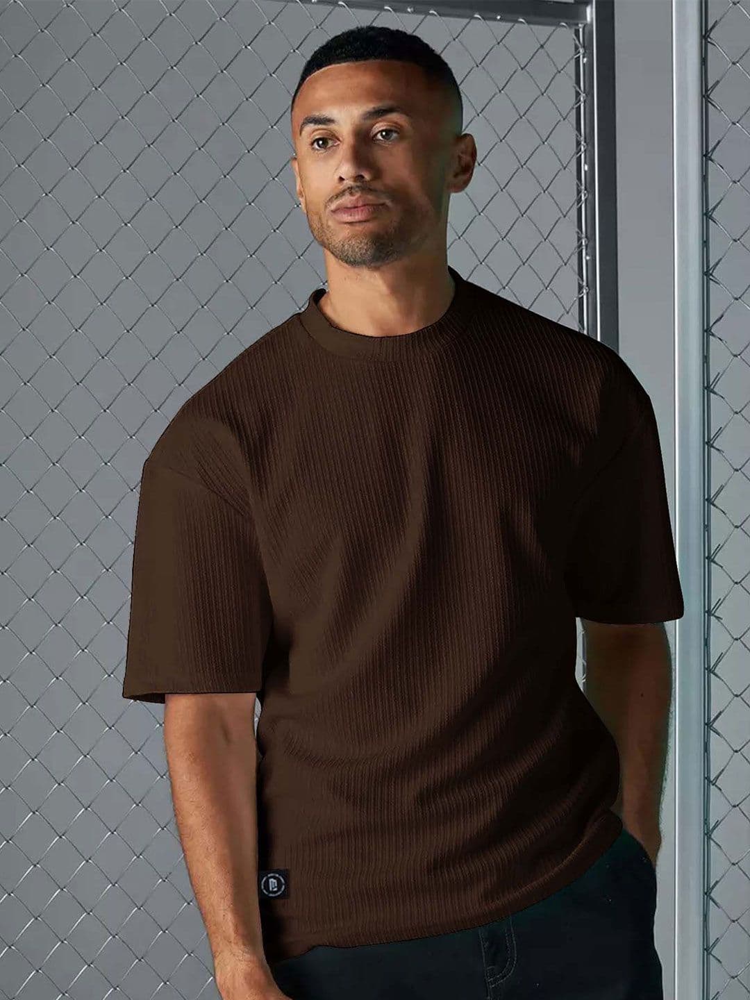 Maniac Self-Design Round Neck Regular Fit T-shirt - view 1