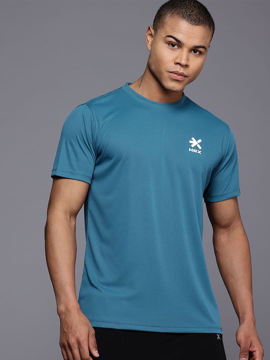 HRX by Hrithik Roshan Placement Print Running T-shirt - view 1