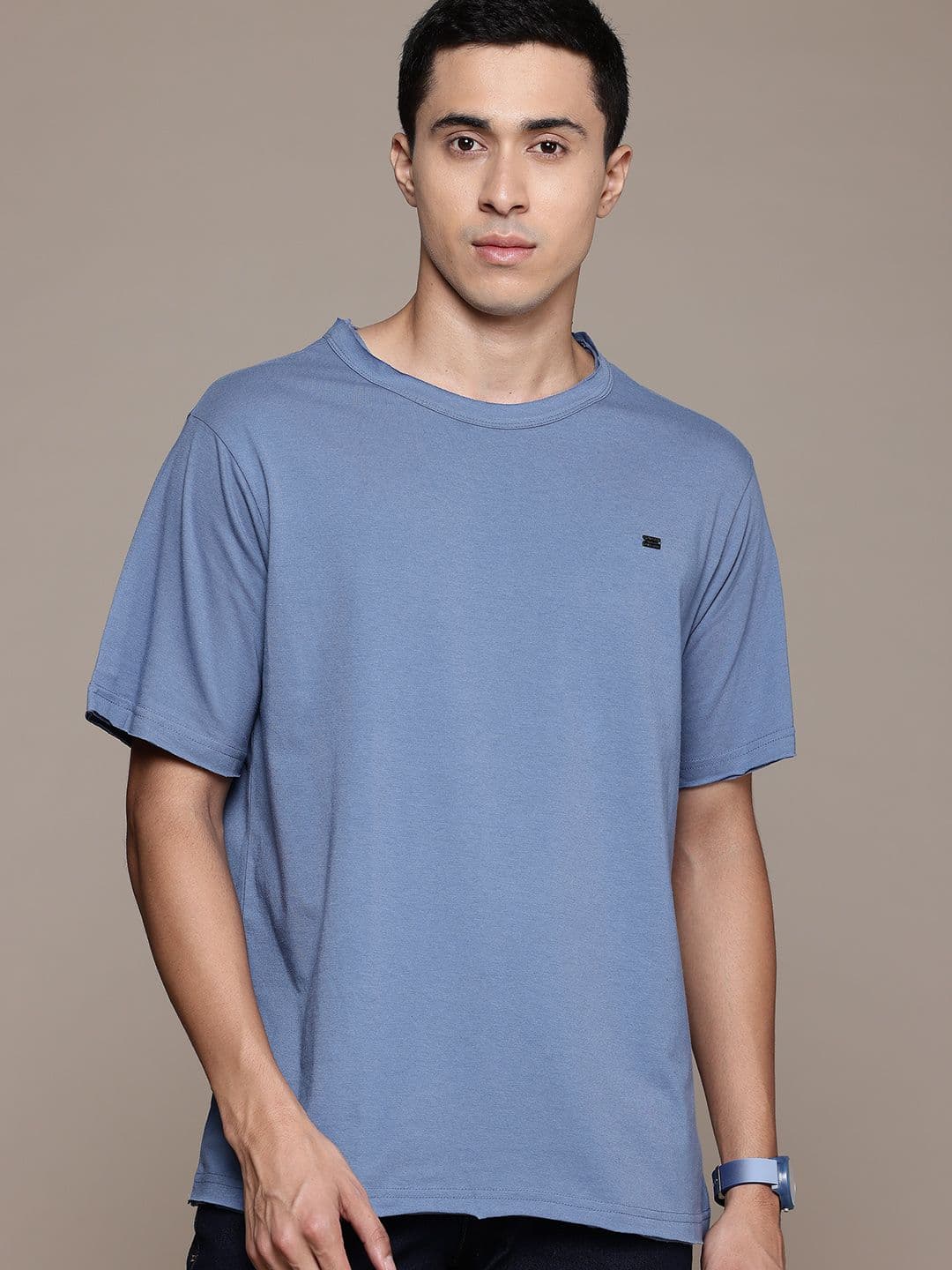 The Roadster Lifestyle Co. Drop-Shoulder Sleeves T-shirt - view 1