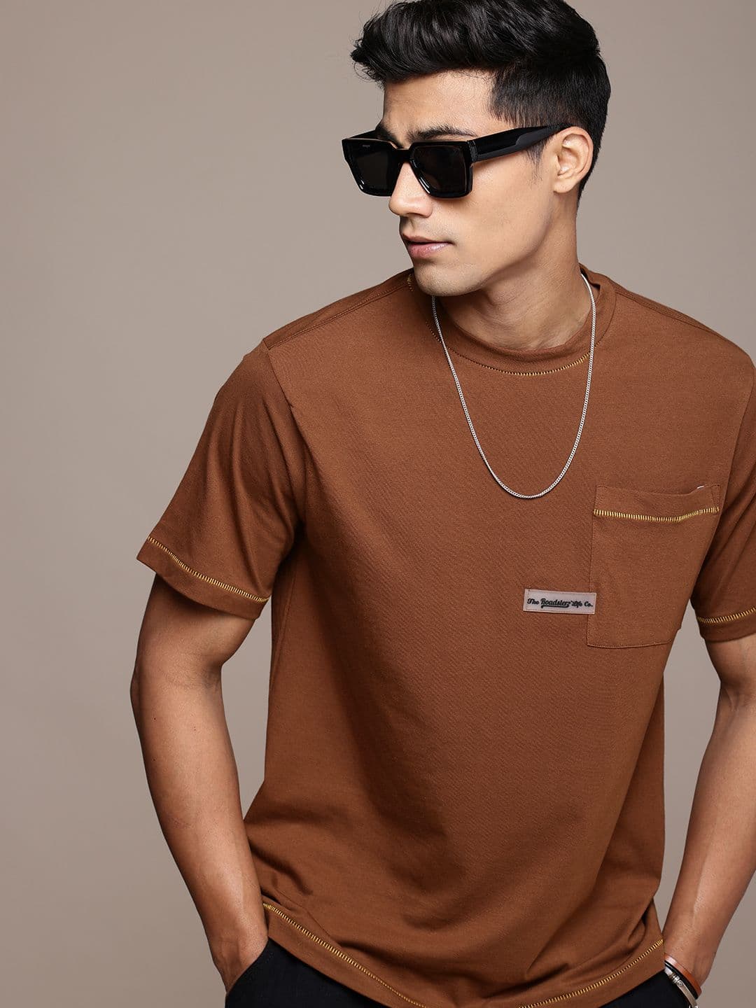 The Roadster Life Co. Pockets Oversized T-shirt - view 1