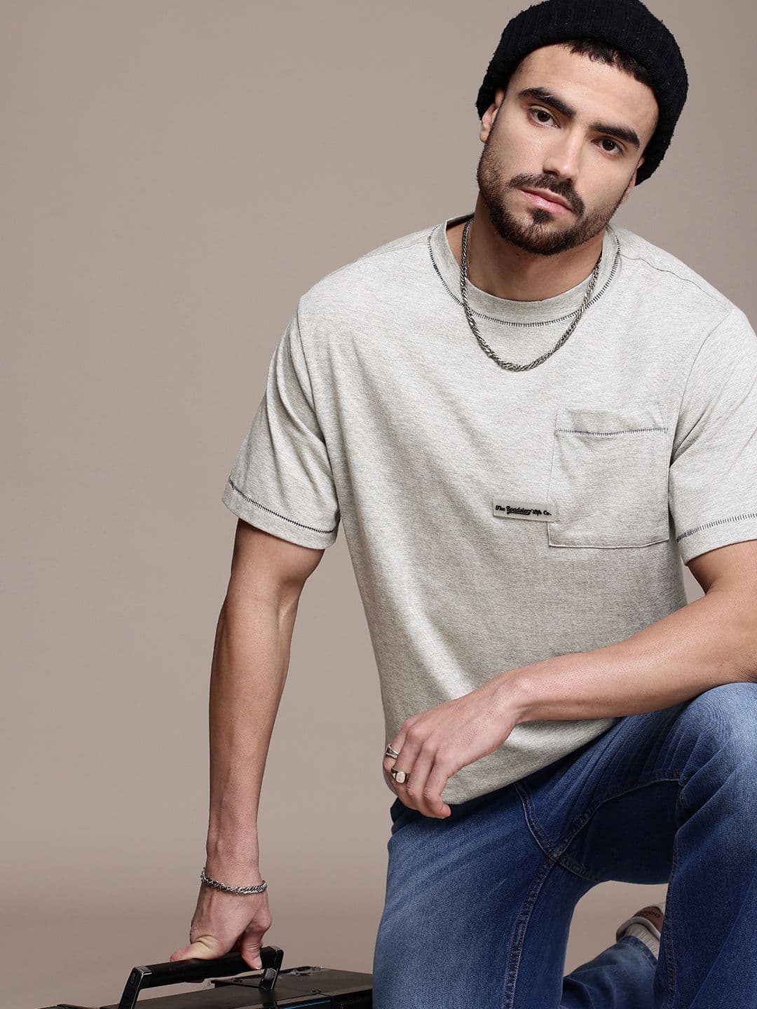 The Roadster Life Co. Pockets Oversized T-shirt - view 1