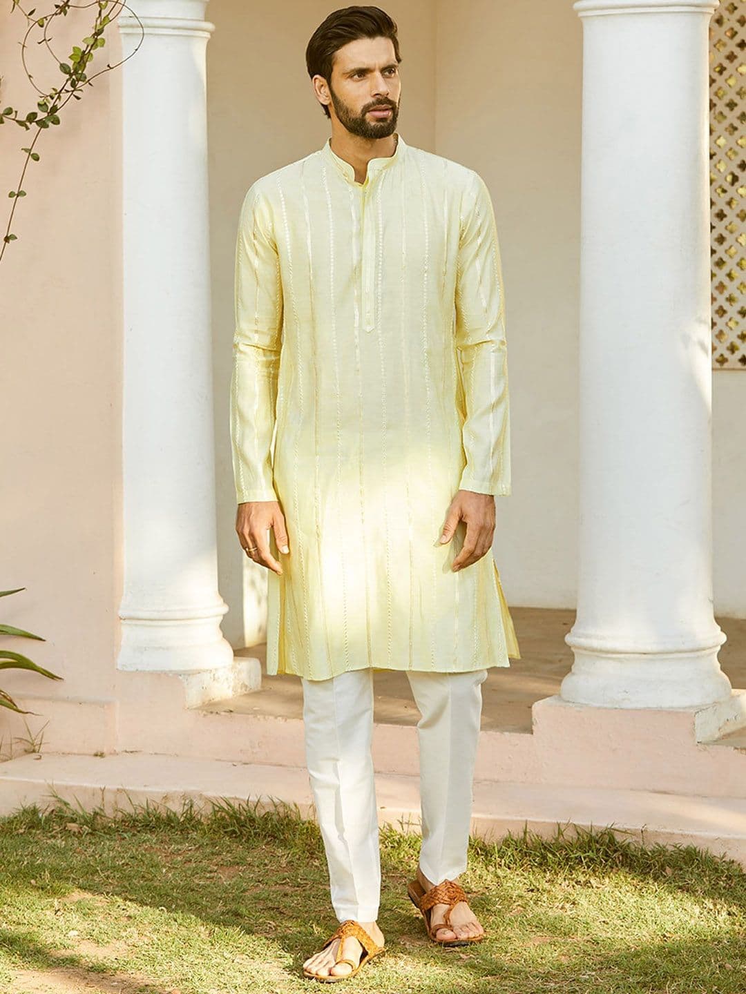 See Designs Printed Mandarin Collar Kurta - view 1
