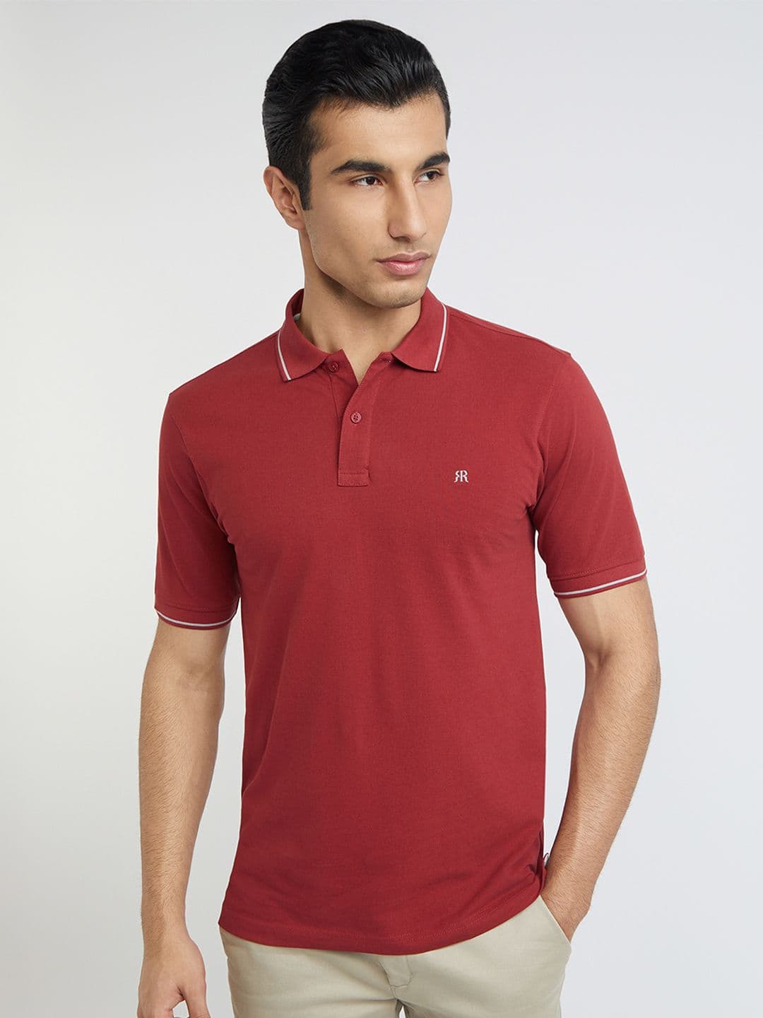 Raymond Polo Collar Pure Cotton T-shirt - view 1