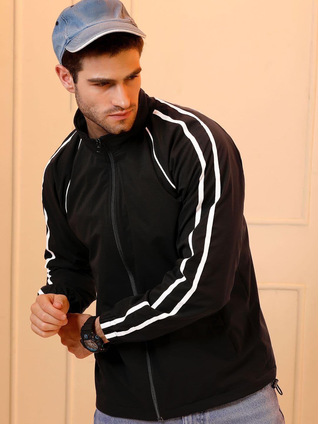 Beyoung Mock Collar Lightweight Bomber Jacket - view 1