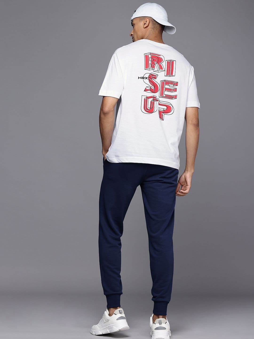 HRX by Hrithik Roshan Men Typography Printed Bio Finish Oversized T-shirt - view 1