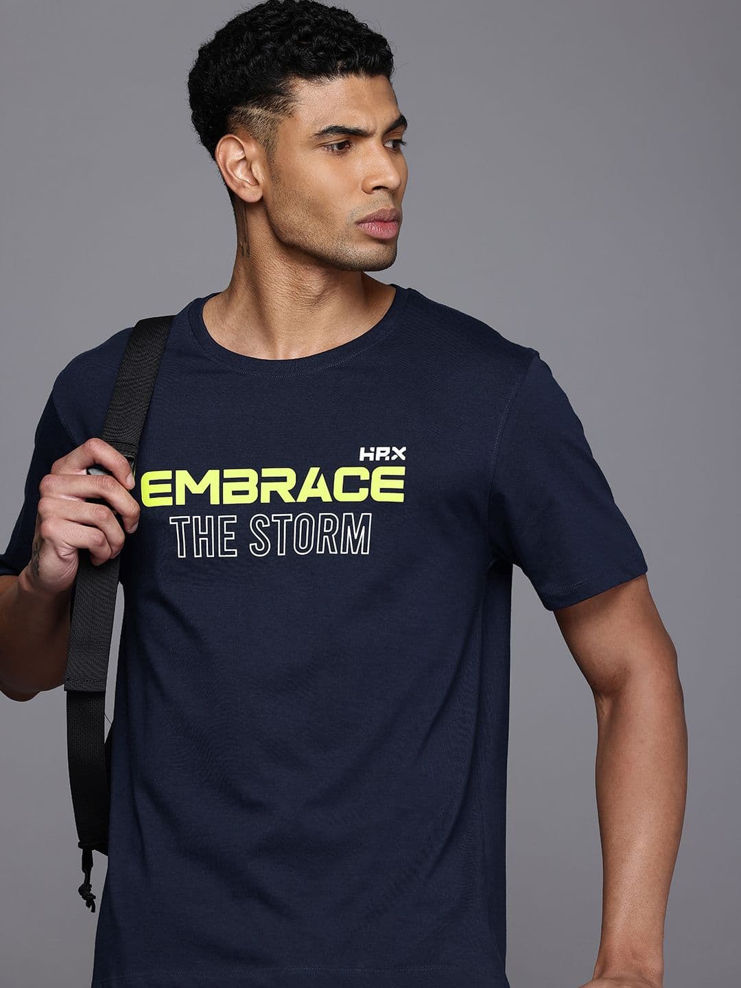 HRX by Hrithik Roshan Men Typography Printed Bio Finish T-shirt - view 1