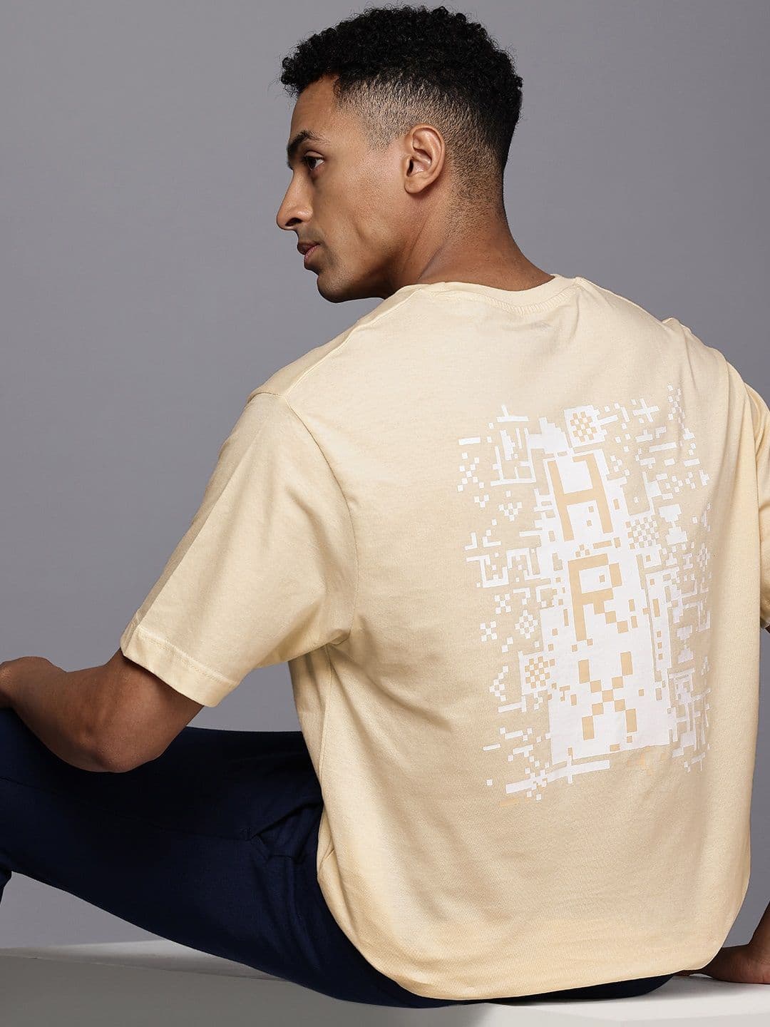 HRX by Hrithik Roshan Men Graphic Printed Bio Finish Oversized T-shirt - view 1