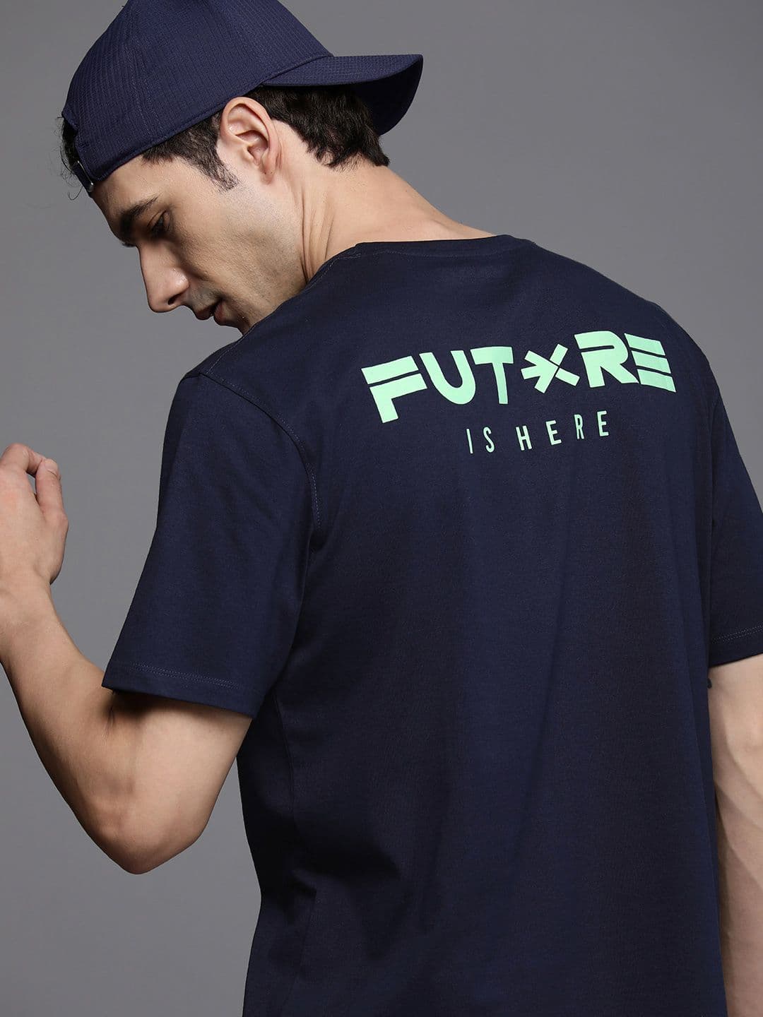 HRX by Hrithik Roshan Men Typography Printed Bio Finish Oversized T-shirt - view 1