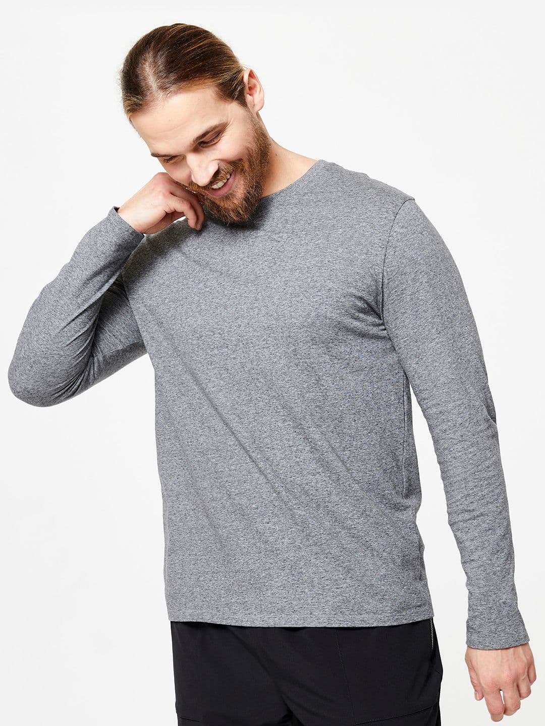 Decathlon Domyos - Men Grey Stretchable Gym T-Shirt - view 1
