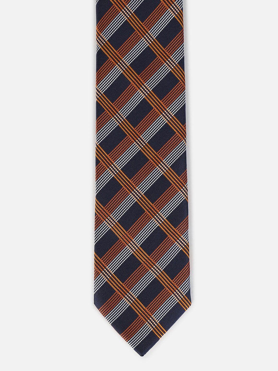 Louis Philippe Men Checked Broad Tie - view 1